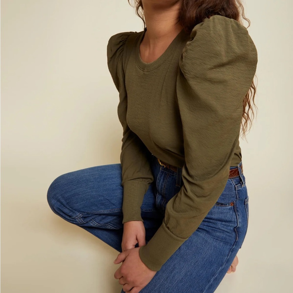 Nation LTD Romy long sleeve tee in ozark Large